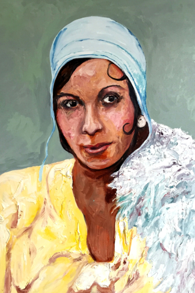 Josephine Baker, huile sur toile 114x147 cm, 2019.