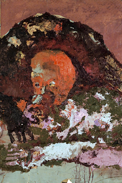 Cannibalisme, huile sur toile 97X162 cm, 2001.