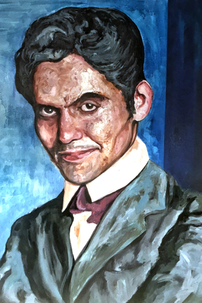 « Federico Garcia Lorca » huile sur toile 114x147 cm, 2019