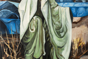 le fantôme de Calais, huile sur toile, 114x147 cm, 2018.