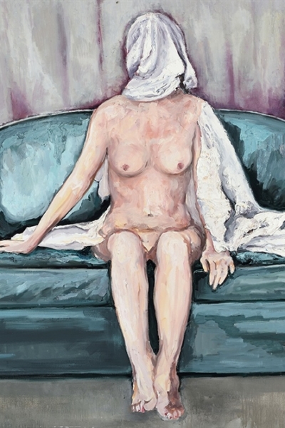 « Dévoiler II », huile sur toile 130x197 cm, 2019