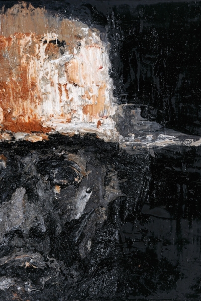 Face, huile sur toile, 30x30 cm, 2011. Collection privée.