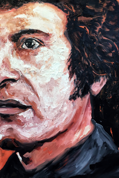 Victor Jara , huile sur toile 114x147 cm, 2019