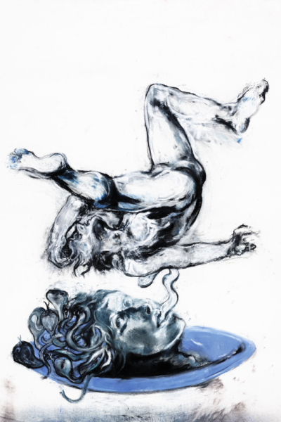 Médusa, pastel sur papier, 130X180 cm, 2011.