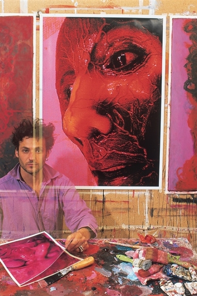 Portrait, atelier Paris, 2000. Photo Bertrand Rieger.