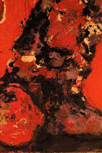 Chute de corps, huile sur toile 130x197 cm, 2001.Collection privée.