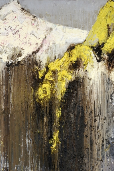 Nocturne, huile sur toile 150x150 cm, 2001. Collection privée.
