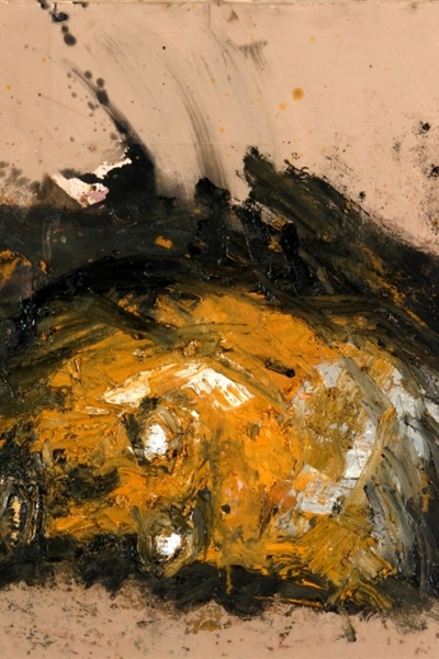 Face, huile sur toile 56 x100 cm, 2001. Collection privée.