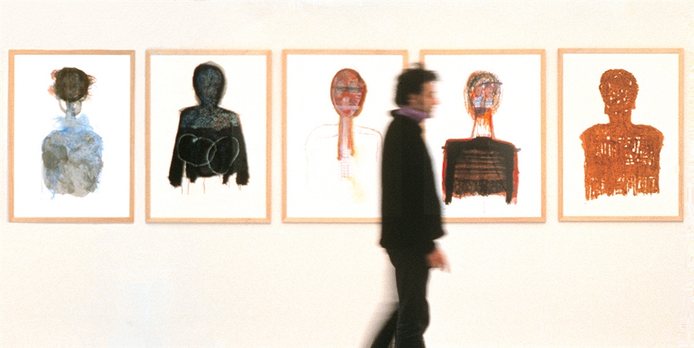 La mémoire au corps, vue de l’exposition, Fondation Coprim, Paris, 1999.