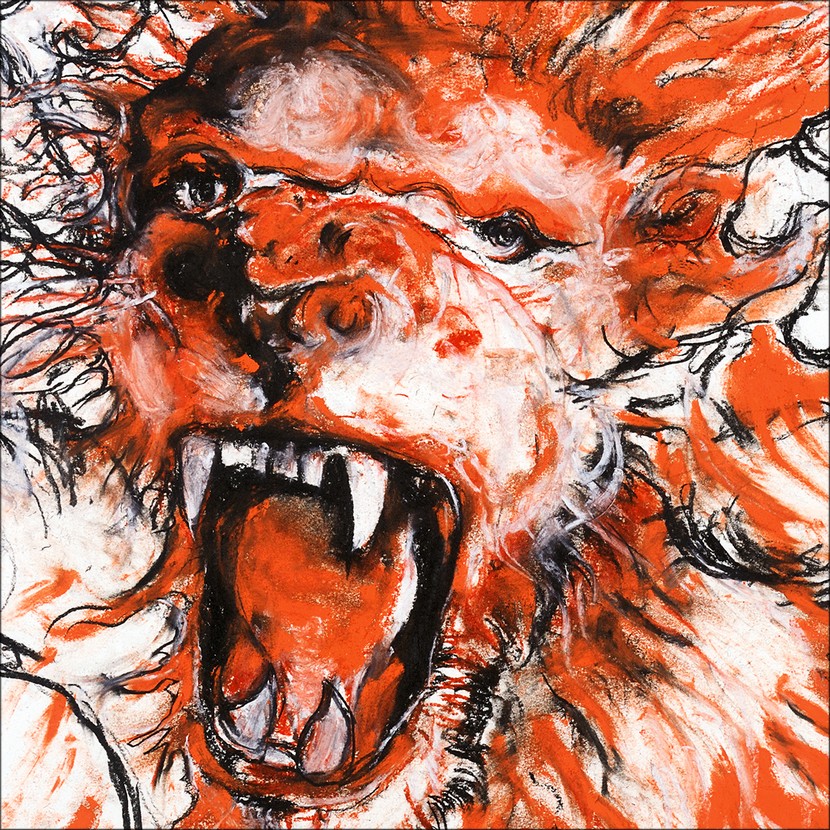Scream, détail, 2021, impression encre pigmentaire, 30x40 cm, Fred Kleinberg, art édition.