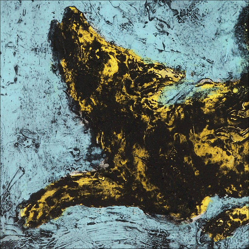 yellow impression pigmentaire fred kleinberg art edition 30x40