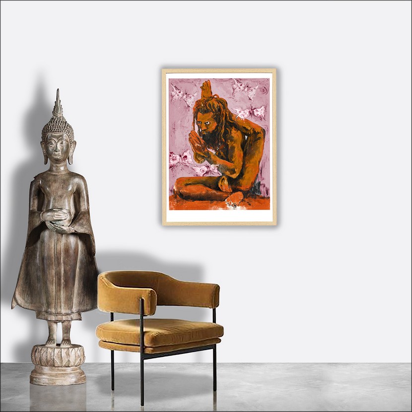 Yogi, 2021, impression encre pigmentaire, 30x40 cm, Fred Kleinberg, art édition.