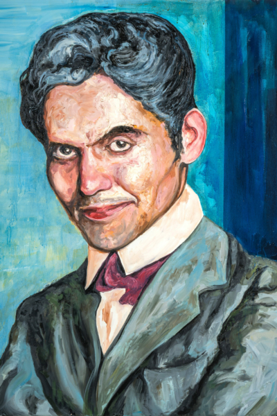 Federico Garcia Lorca, huile sur toile 114x147 cm, 2019.